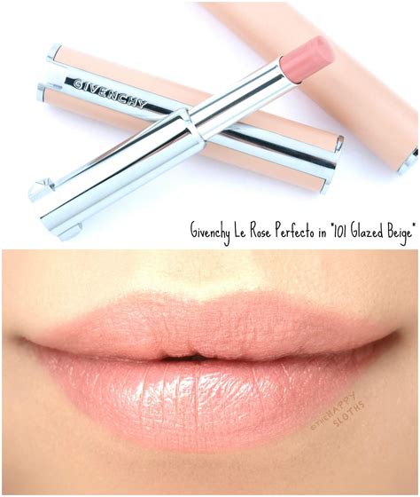 givenchy rose perfecto lip balm swatches
